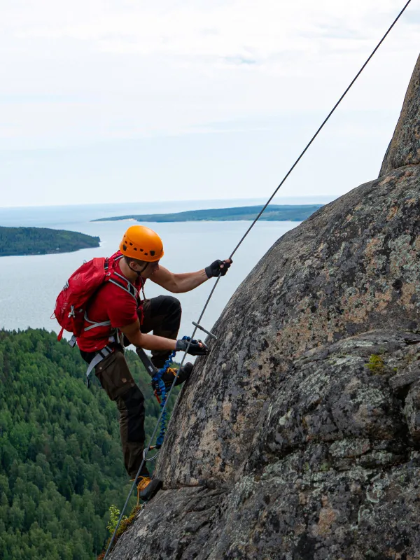 klättring skuleberget via ferrata