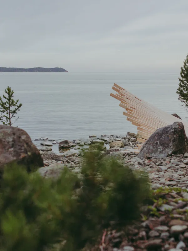 arknat lövvik stranded boende höga kusten leden vindskydd stuga