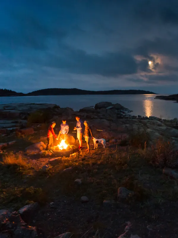 Eldveckan Höga Kusten gemenskap lägereld