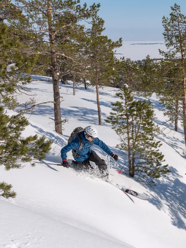 vinter offpist skuleberget höga kusten