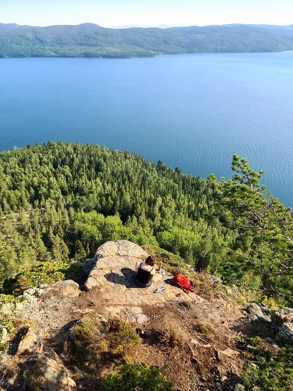 utsikt från fäberget höga kusten